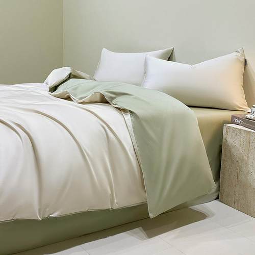 A类婴幼儿全棉丝滑贡缎长绒棉四件套纯棉母婴床上三件套亲肤裸睡