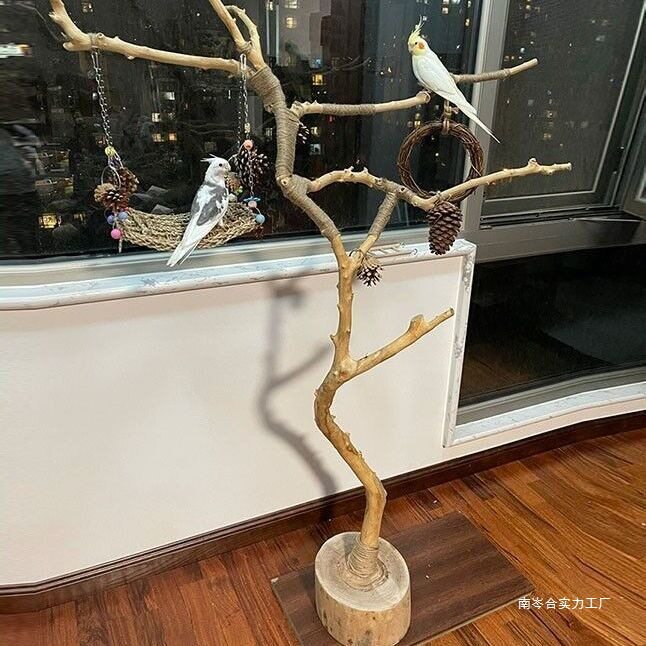 天然干枝枯木造型壁挂鸟架装饰