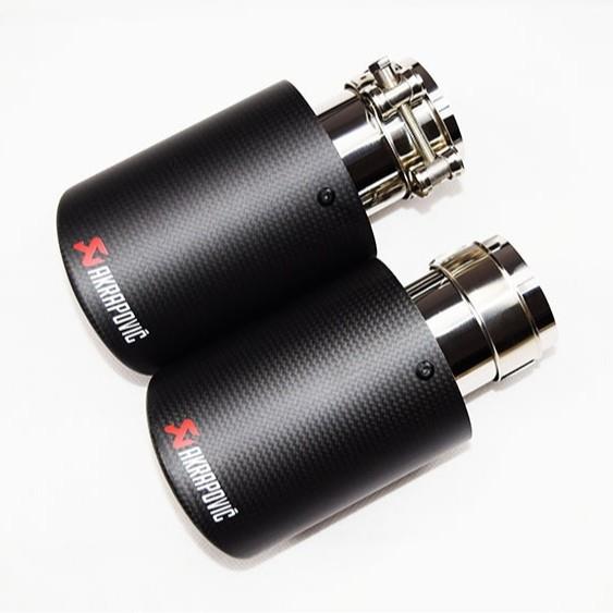 天蝎碳纤维尾喉AK亮光哑光排气改装通用76/89/101排气管改装尾喉