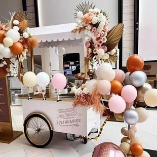 花车铁艺摆摊摊位夜市移动户外手推车商场集市小吃餐车地摊可移动