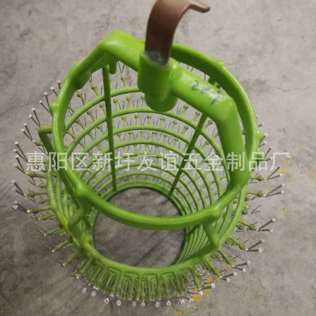 厂家直供圆笼不锈钢电镀挂具 耐高温红铜五金件散件批发