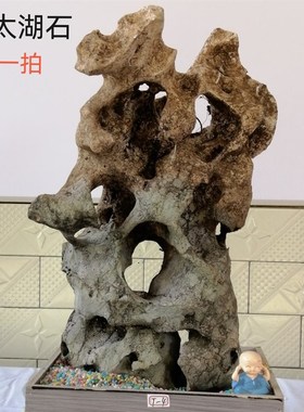 广西天然太湖石原石鱼缸摆件假山石骷颅石奇石园林庭院太湖石