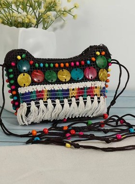 椰壳包零钱包特色民族风椰壳包手工编织斜挎包复复古女包