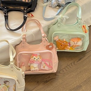 钱一波痛包糖果色斜挎痛包10cm娃包小食量可爱百搭上课通勤休闲