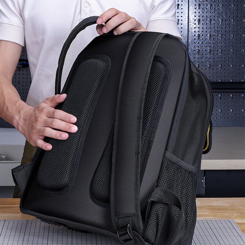 双肩工具背包结实耐用帆布电工家政维修专用弱电工程大容量收纳男