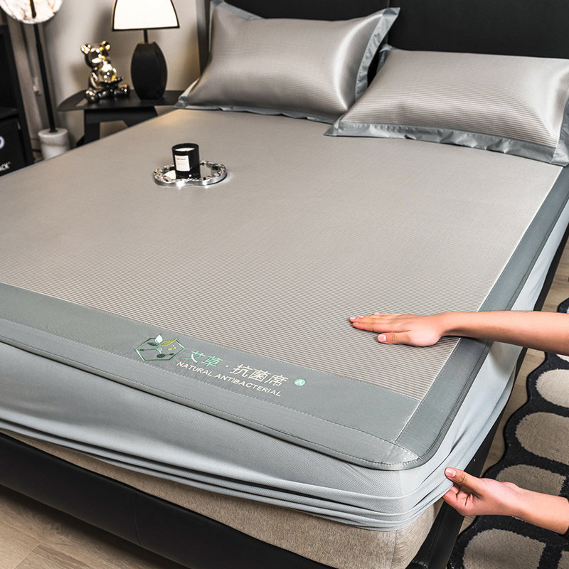 冰丝凉席藤席床笠款三件套空调房软席子1.8m床2024新款儿童可用,床上用品,冰丝席,淘宝优惠券,粉丝福利购,淘宝优惠卷