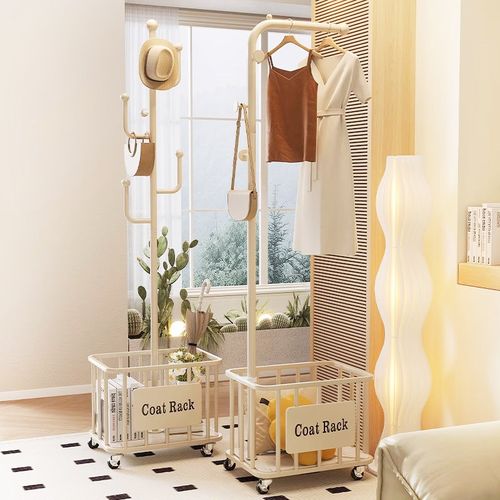 衣架卧室落地衣帽架多功能可移动挂衣服架子房间简易多功能收纳架