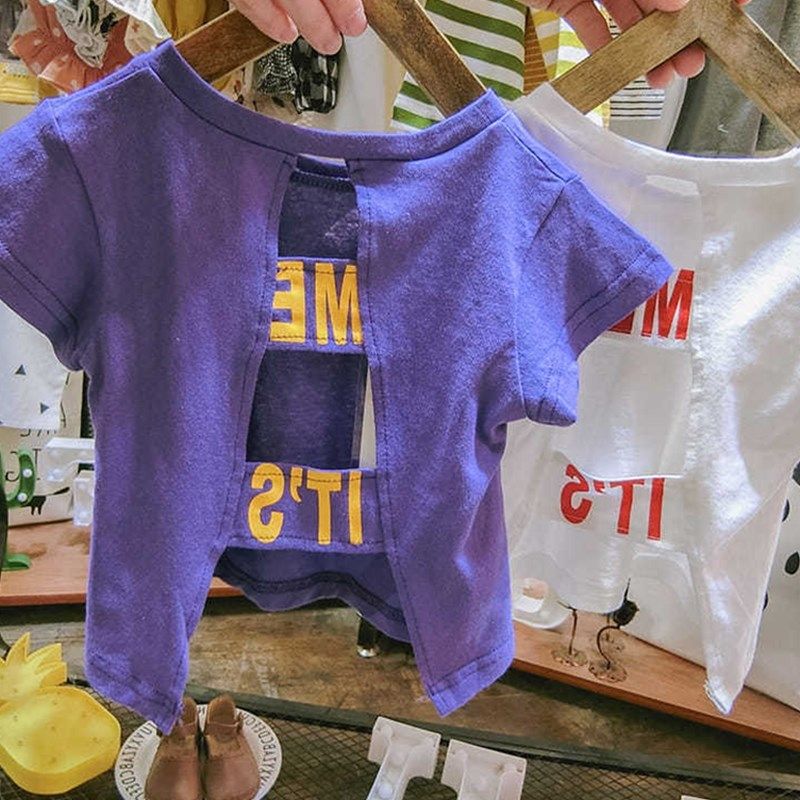 夏季新款纯棉男童女童T恤女宝宝半袖短袖K上衣服儿童装韩版洋气t