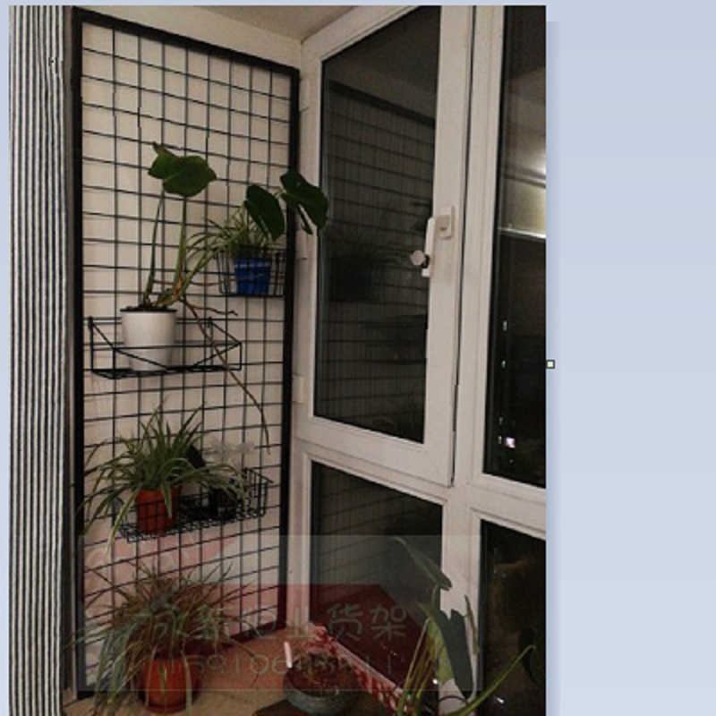 加粗带边框网片网格货架 铁丝网架 超市挂网小商店网格架