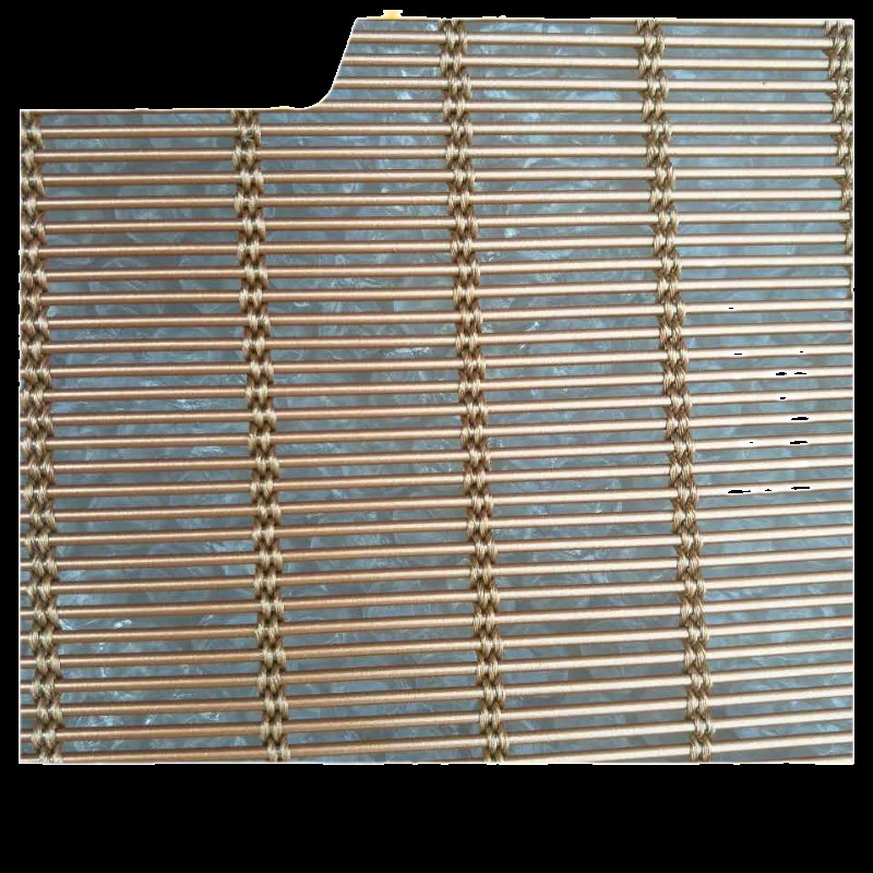 不锈钢金属编织网格红古铜色金属网隔断镀钛屏风酒店商场吊顶装饰