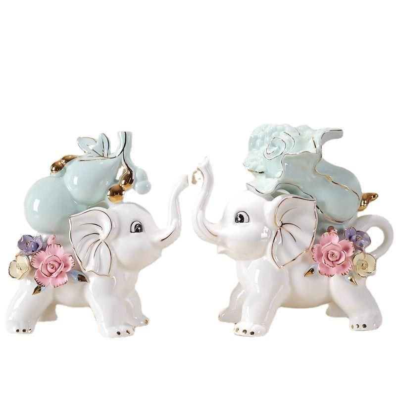 创意大象家居客厅电视柜酒柜玄关小装饰品高端大气上档次,家居饰品,流水摆件,淘宝优惠券,粉丝福利购,淘宝优惠卷