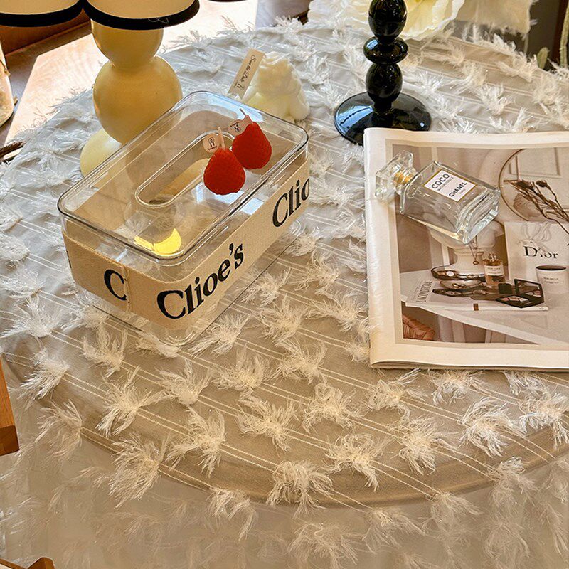 法式浪漫立体浮雕流苏桌布蕾丝台布盖布沙发巾圆桌高级感in氛围