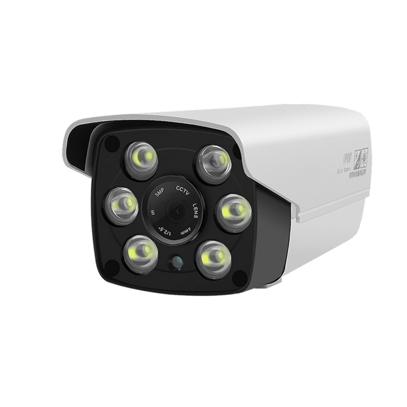 白光灯夜视彩色监控摄像头模拟高清2500线摄像机日夜全彩室外防水