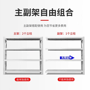 郑州市仓储货架置物架多层家用置物架仓库房货架快递可调节铁架