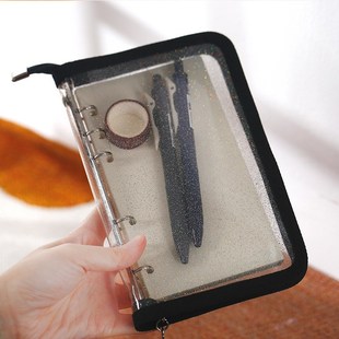 和日升A6活页外壳多功能相册活页内册收纳大容量透明软皮拍立得3