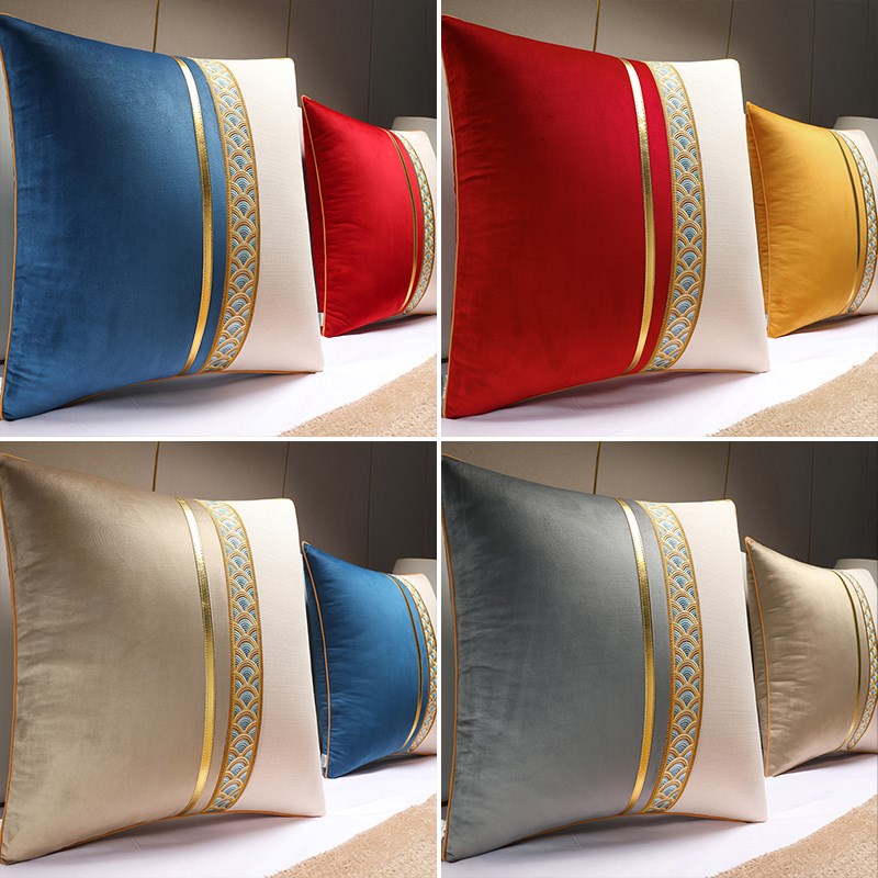 床头靠背垫轻奢高端卧室床上软包大号抱枕含芯新中式沙发客厅靠枕