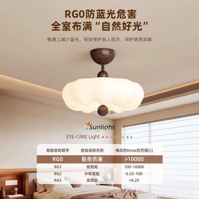 中古风覆古主卧室吸顶灯法式奶油风客厅房间灯创意南洋风中山灯具