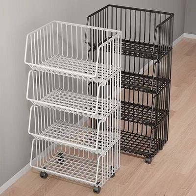 菜篮子厨房置物架落地多层蔬菜水果家用转角台面储物架层架收纳架