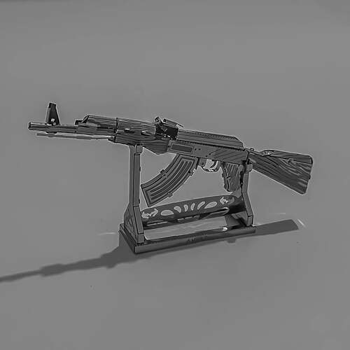 AK47DIY手工3D金属拼图成人立体模型拼插拼装益智玩具高