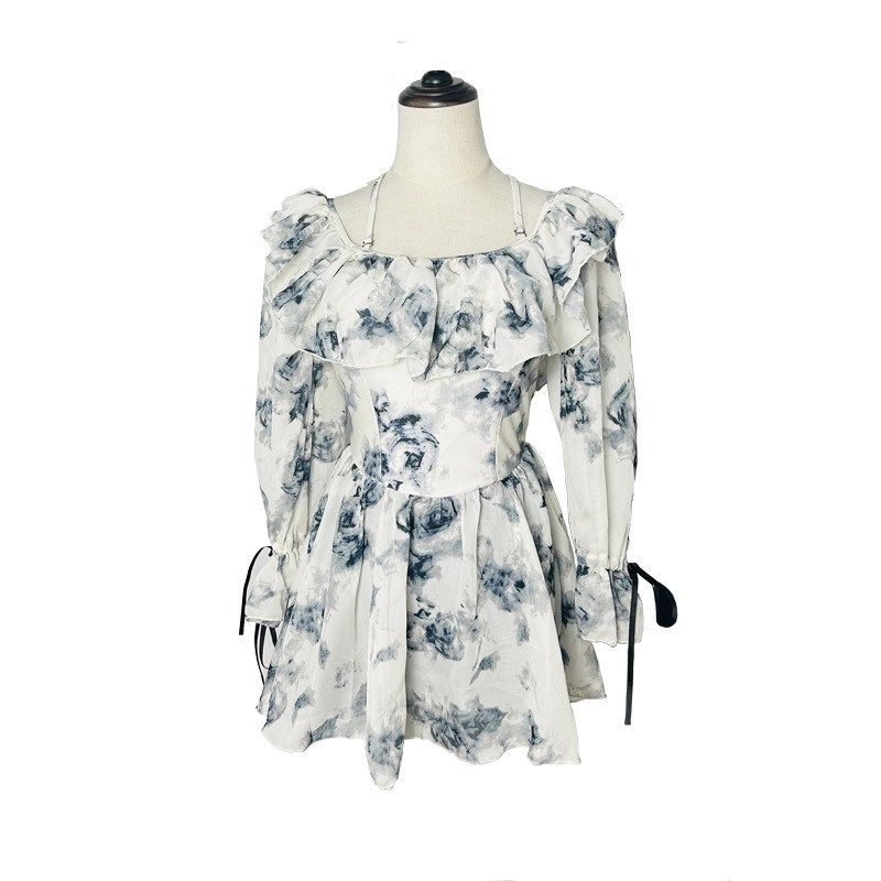 游泳衣女仙女范保守平角裤荷叶边长E袖小胸聚拢泡温泉裙式连体泳,运动/瑜伽/健身/球迷用品,连体泳衣,淘宝优惠券,粉丝福利购,淘宝优惠卷