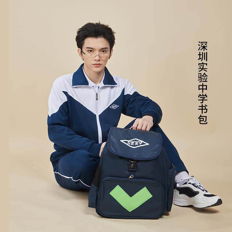 HUOLI书包深圳实验学校帆x布包初高中书包小学生男女轻便双肩书包