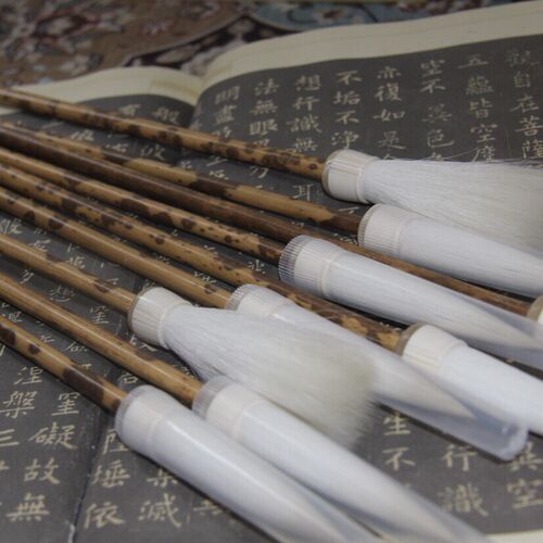 黑湘妃纯羊l毫毛笔 细光锋纯羊毫