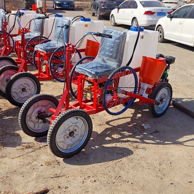 新款柴油汽油电动三轮四轮施肥打药两用J机用于大豆小麦玉米农作