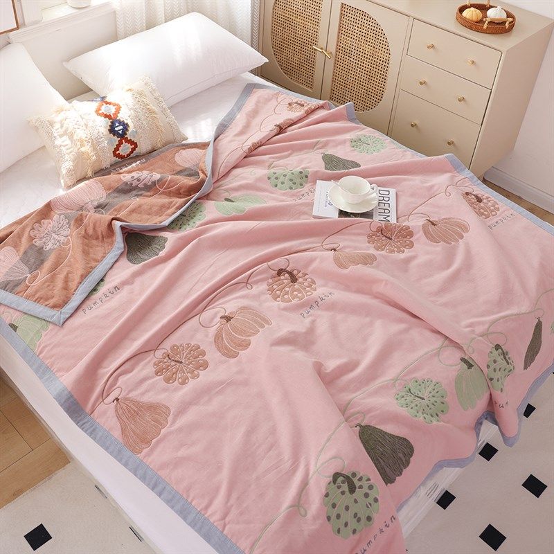 纱布包边c毛巾被盖毯新款单人床盖成人全棉办公室午睡沙发毯子,床上用品,休闲毯/毛毯/绒毯,淘宝优惠券,粉丝福利购,淘宝优惠卷