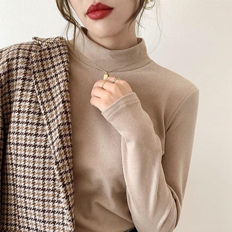 秋冬德绒半高领哺乳衣产后哺乳打底衫内搭加绒加厚磨毛长袖上衣女,孕妇装/孕产妇用品/营养,家居服上装,淘宝优惠券,粉丝福利购,淘宝优惠卷