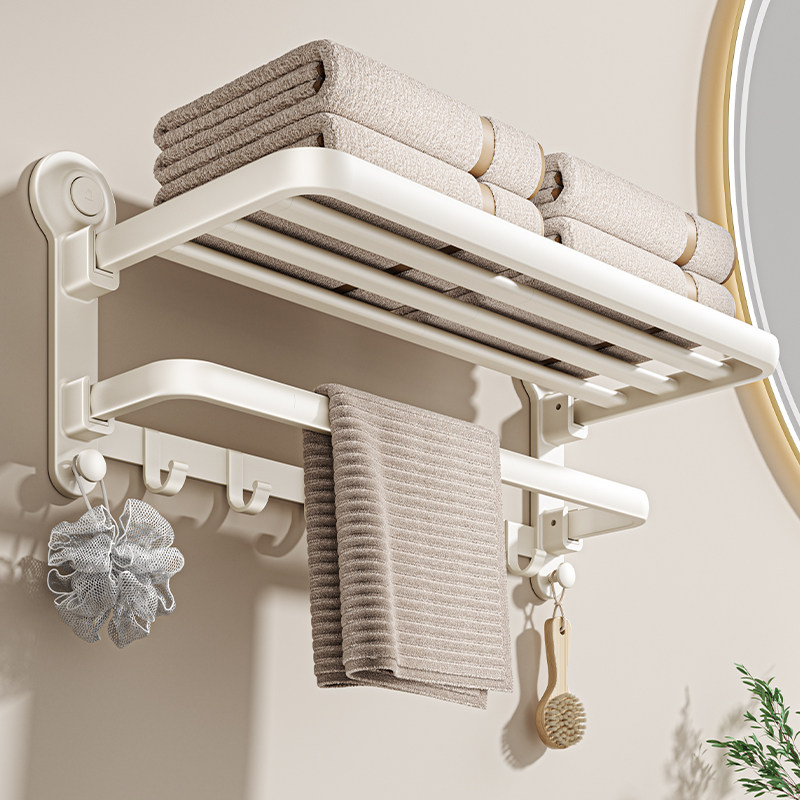 吸盘毛巾架卫生间浴室免打孔浴巾架子置物架一体厕所收纳挂钩挂杆,家庭/个人清洁工具,毛巾挂/毛巾架,淘宝优惠券,粉丝福利购,淘宝优惠卷