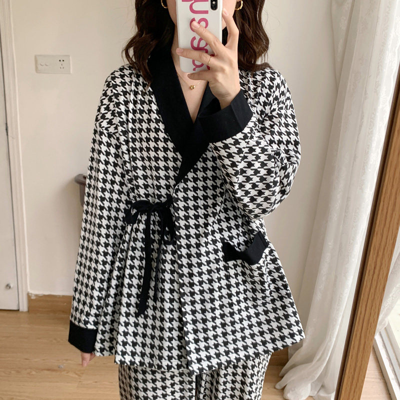 月子服春秋夏纯棉产后哺乳日式孕妇和服睡衣可调节产妇宽松喂奶衣