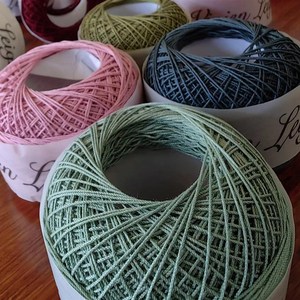 小辛娜娜费雯丽五号系列蕾丝线钩针线diy手工编织毛线材料包钩织