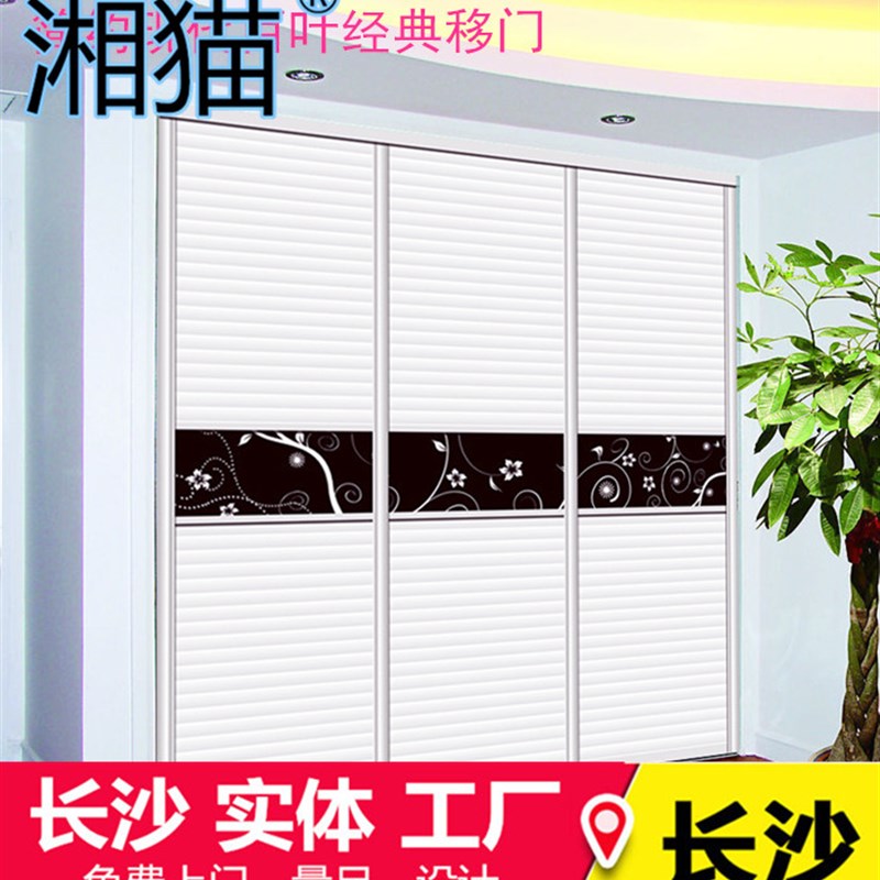 推拉门 衣柜推拉门 移门 衣柜移门 衣柜百叶推拉T门 百叶移门定制