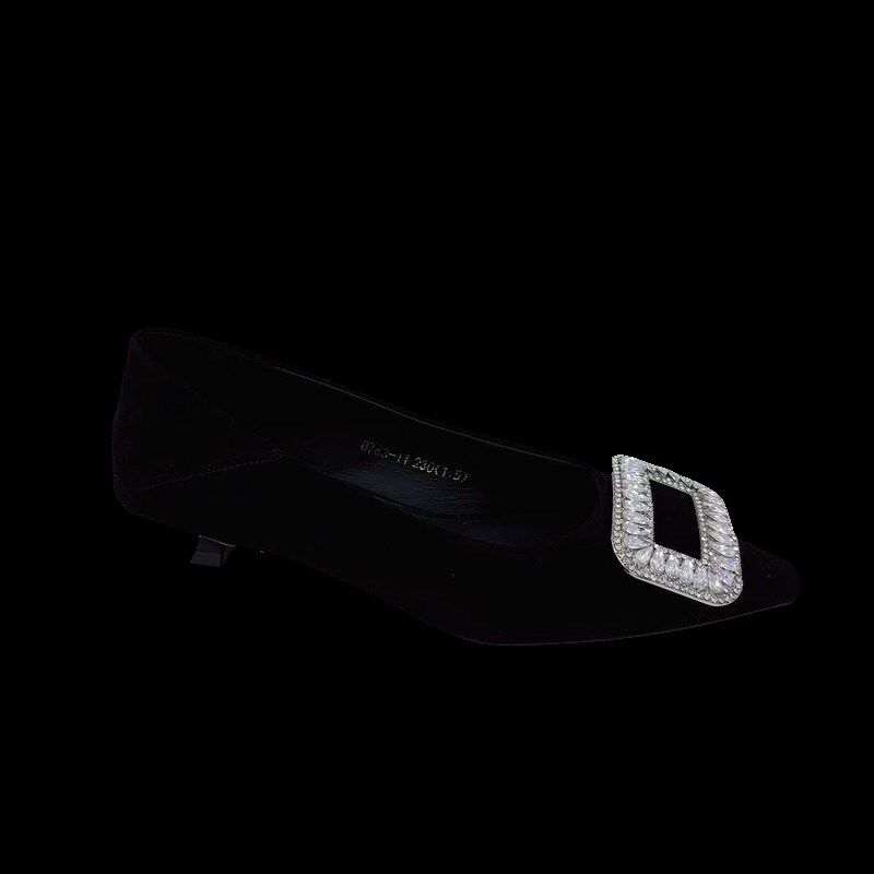 尖头时尚单鞋女20m25年春秋新款浅口时髦细跟小皮鞋百搭低跟女鞋,女鞋,浅口单鞋,淘宝优惠券,粉丝福利购,淘宝优惠卷