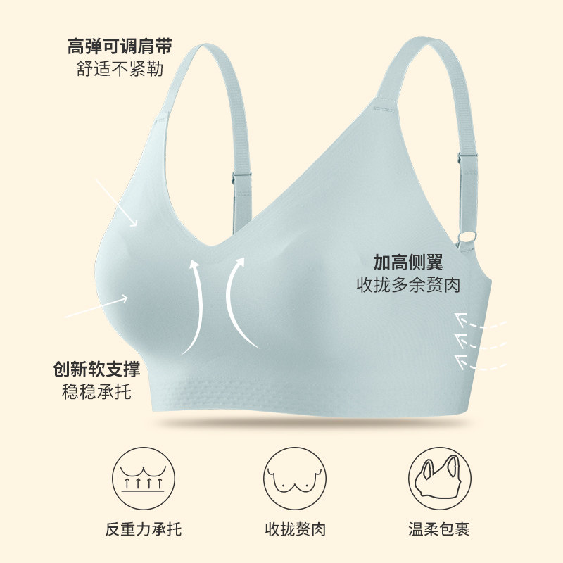 超薄款内衣女大胸显小胸夏季文胸D无钢圈收副乳防下垂美背胸罩,女士内衣/男士内衣/家居服,文胸,淘宝优惠券,粉丝福利购,淘宝优惠卷