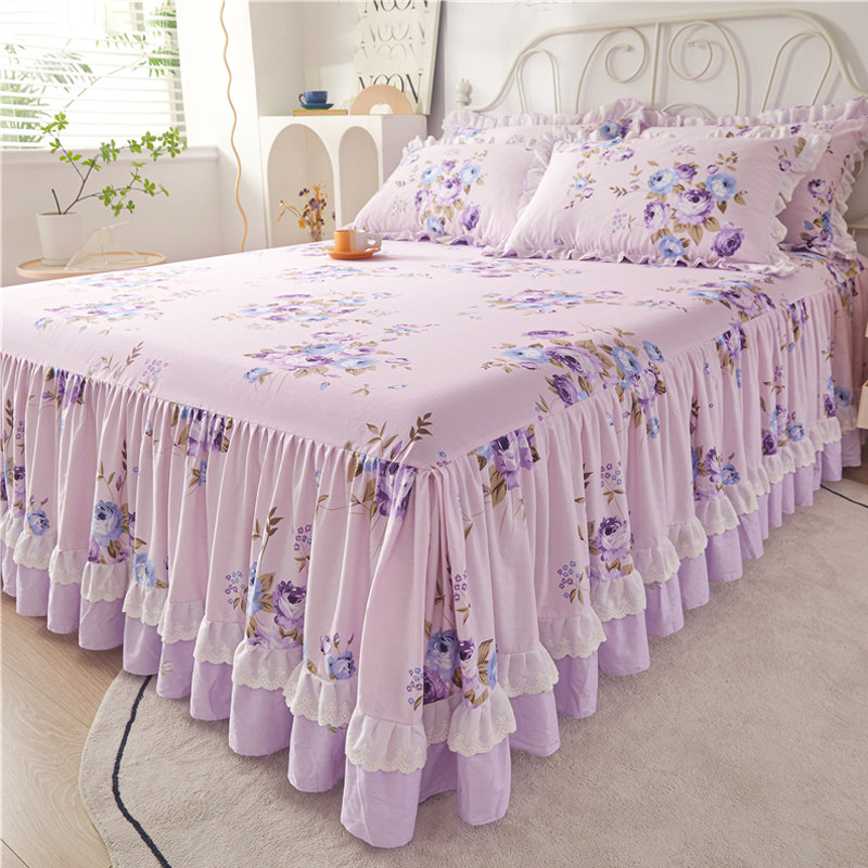 韩版公主a全棉床裙单件100床单花边床罩床围裙1.5m1.8x2.0床套,床上用品,床裙,淘宝优惠券,粉丝福利购,淘宝优惠卷