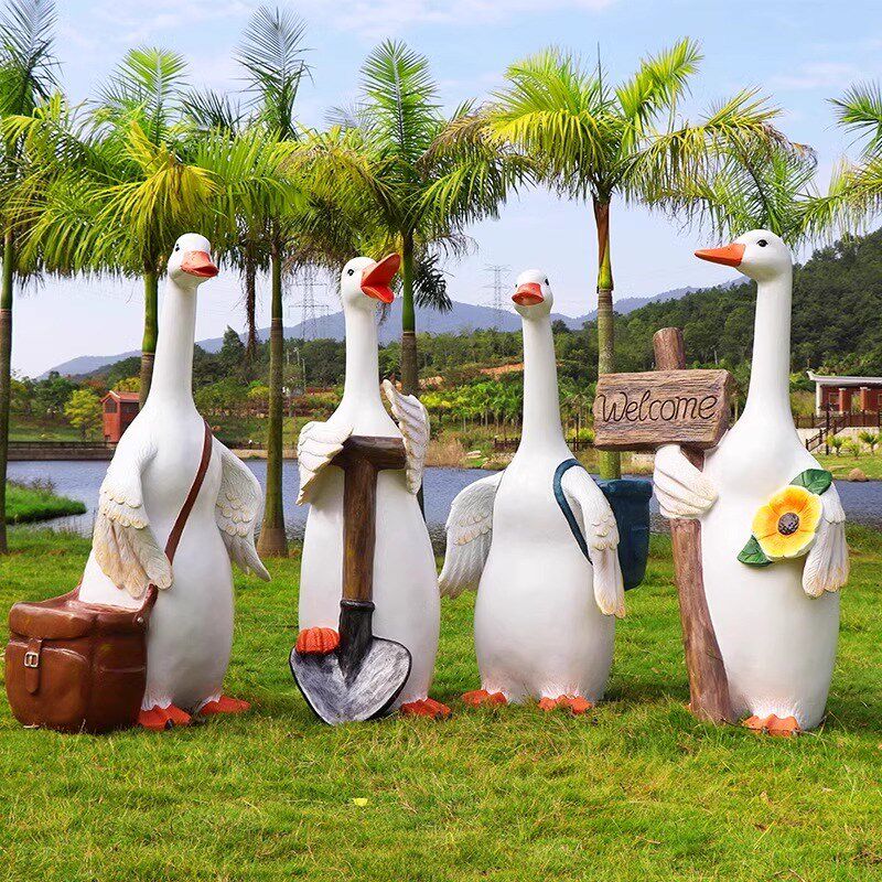 卡通鸭子雕塑商场景区幼儿园花园庭院草坪装饰玻璃钢W户外动物摆,家居饰品,户外/庭院摆件,淘宝优惠券,粉丝福利购,淘宝优惠卷