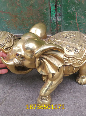 纯铜大象财富大象吉祥象葫芦象吸水象G招财镇宅家居铜器装饰品摆