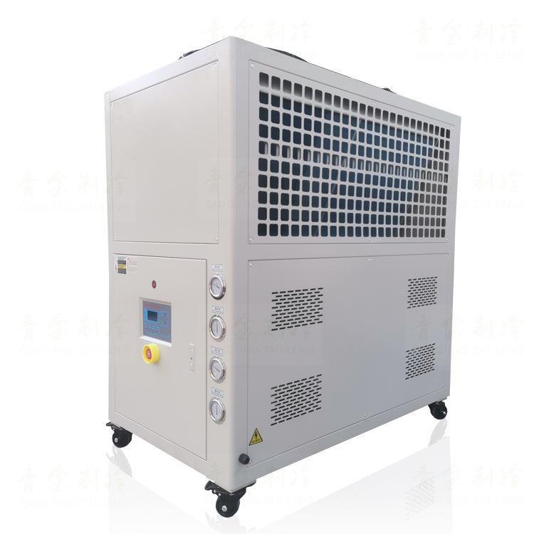 工业冷水机不锈钢管路蒸发器食品用快速降温风冷式冷水机