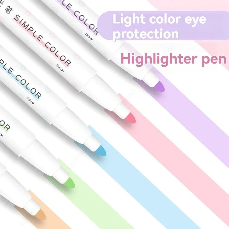 5PCS Highlighter Poen Set Multiple series available Double H