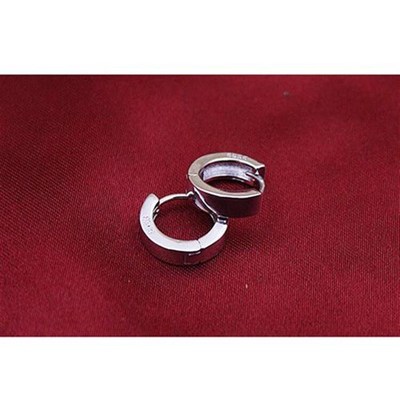 pendientes  925 Sterling Silver Smooth Surface Stud Ear.ring