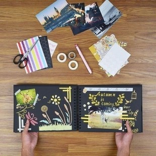 Scrapbook Scrapbooki 1PC Albums Craft Album DEIY Photo Paper
