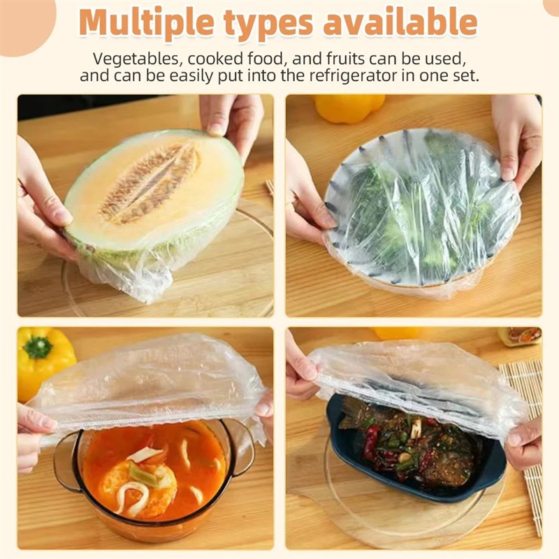 50/100/200pcs Disposable Food CoveEr Food Grade Fresh-keepin