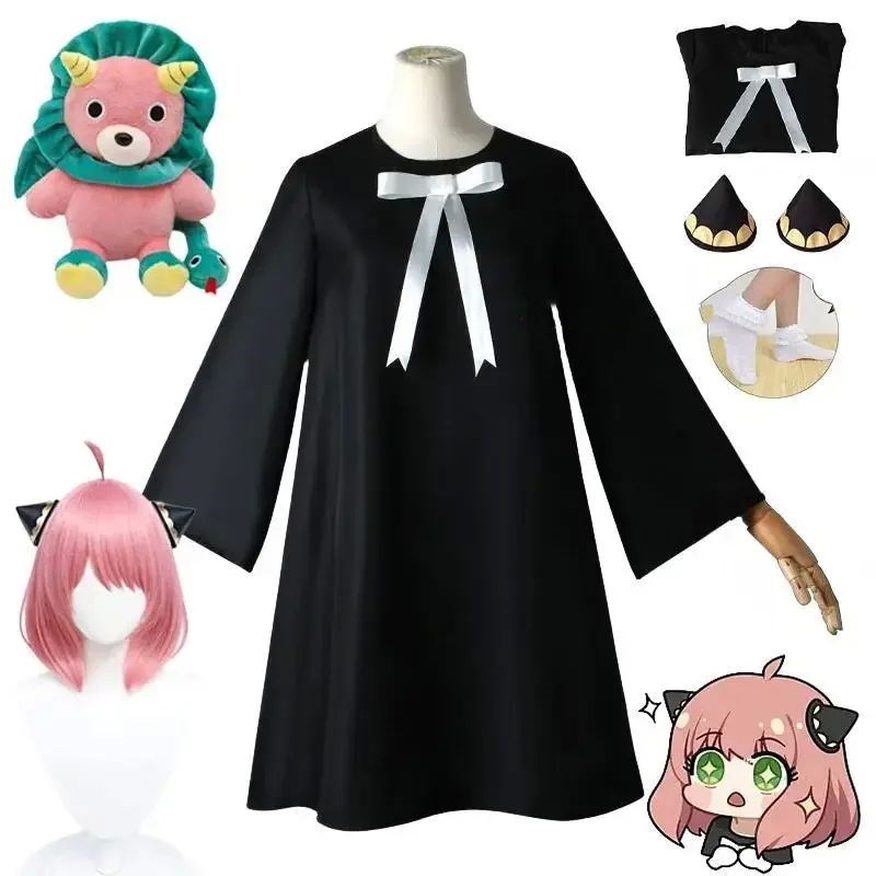 Anime SPY Cosplay Ansya Forger Cosplay Costume Doll Wig