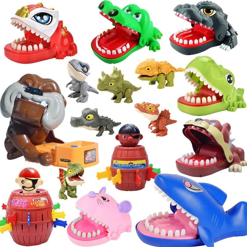Crocodile Bite Finger Toy Electric ShaJrk Extract Tooth Fami