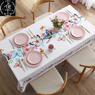 waterproof cover table 桌布 POVC tablecloth mat European