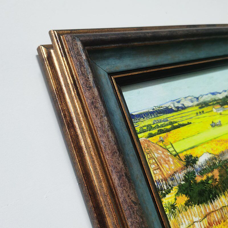 空白油画框带画布成品丙烯水彩复古美式全套装饰画定制免装裱