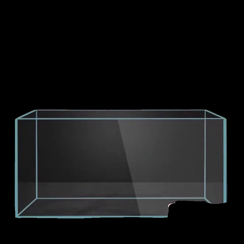 金晶超白玻璃鱼缸定制长方形大型小型裸缸客厅造景60cm30方缸龟缸