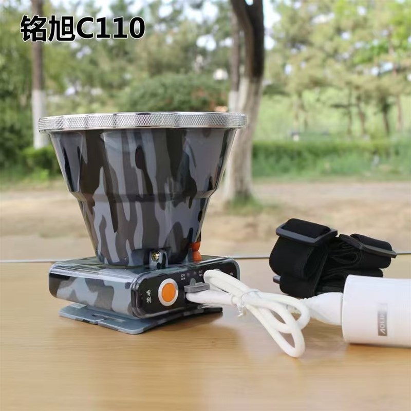 铭旭C110强光户外头灯远射头戴式超亮激光炮白光超长typec充电式