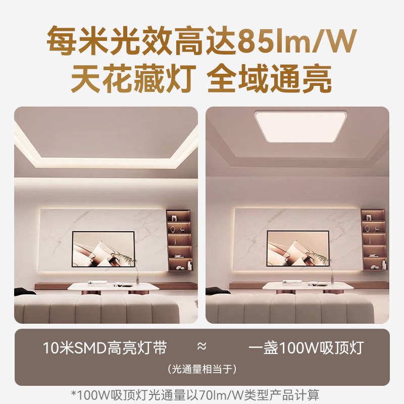 星月影Home Hi贴片灯带已接入米家APP变压器电源无极调光Mesh2.0